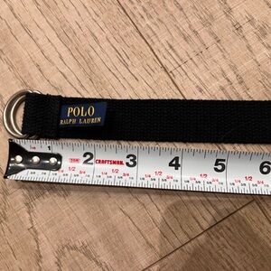 Polo by Ralph Lauren Black Kids Webbing Belt with D-Ring.  24 inches size 2T-4T